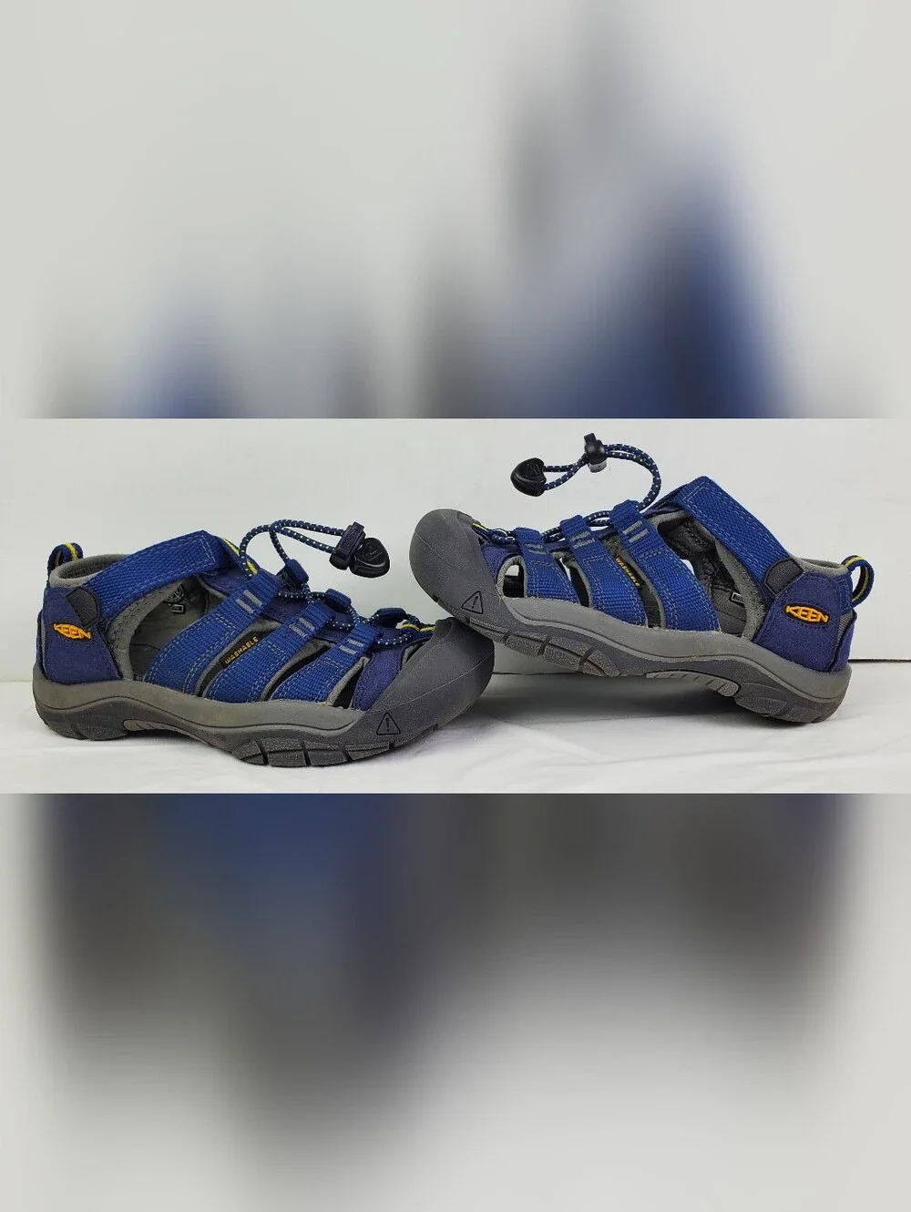 Keen Newport H2 Little Kids Blue Sandals Water Shoes Waterproof - Size 13 - GUC